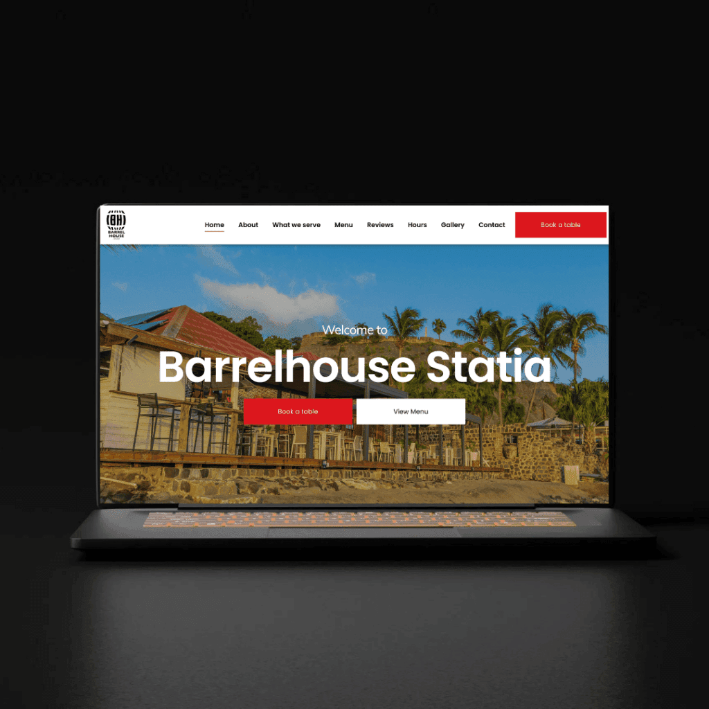 Barrelhouse Statia, Restaurant & bar by Let's Build That Site