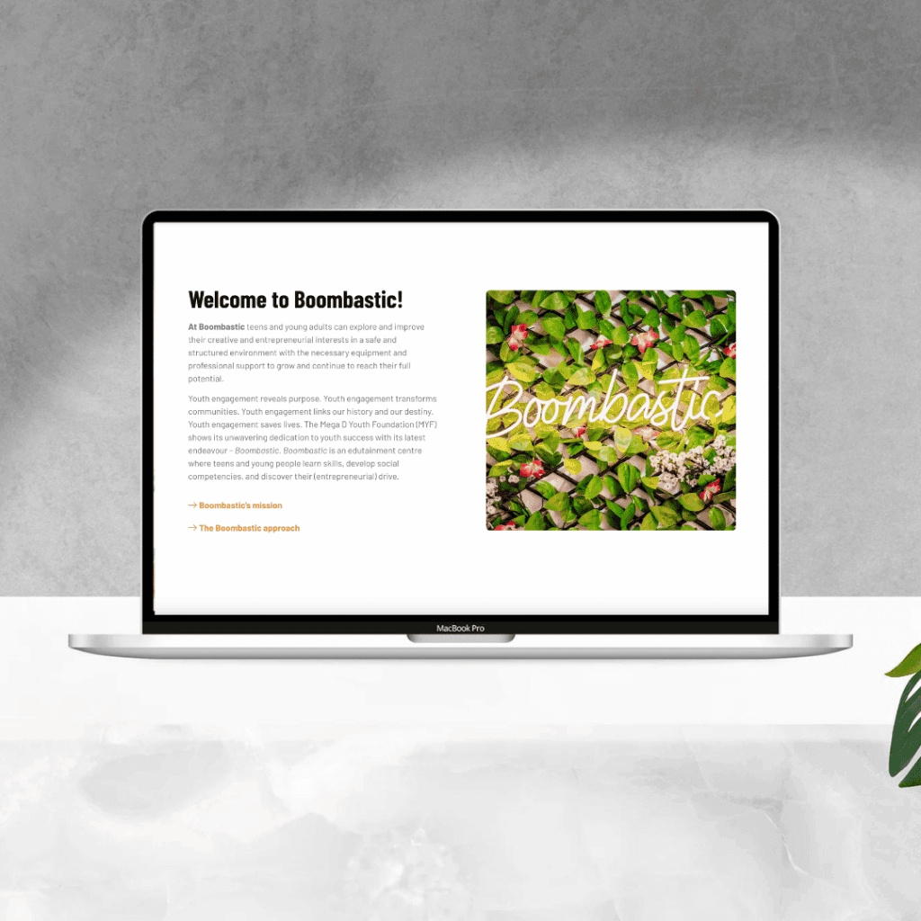 Boombastic, Youth & edutainment centre by Let's Build That Site