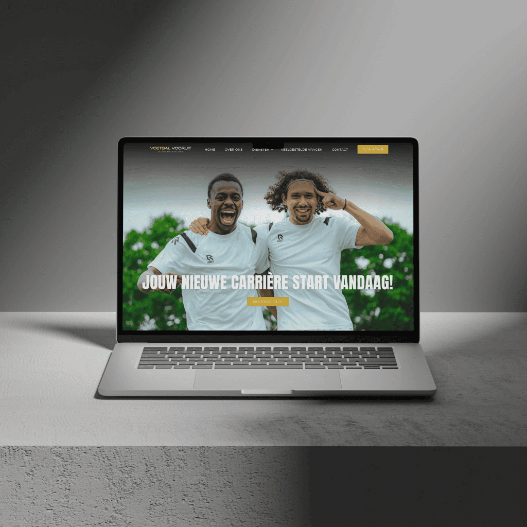 Voetbal Vooruit, Football career platform by Let's Build That Site